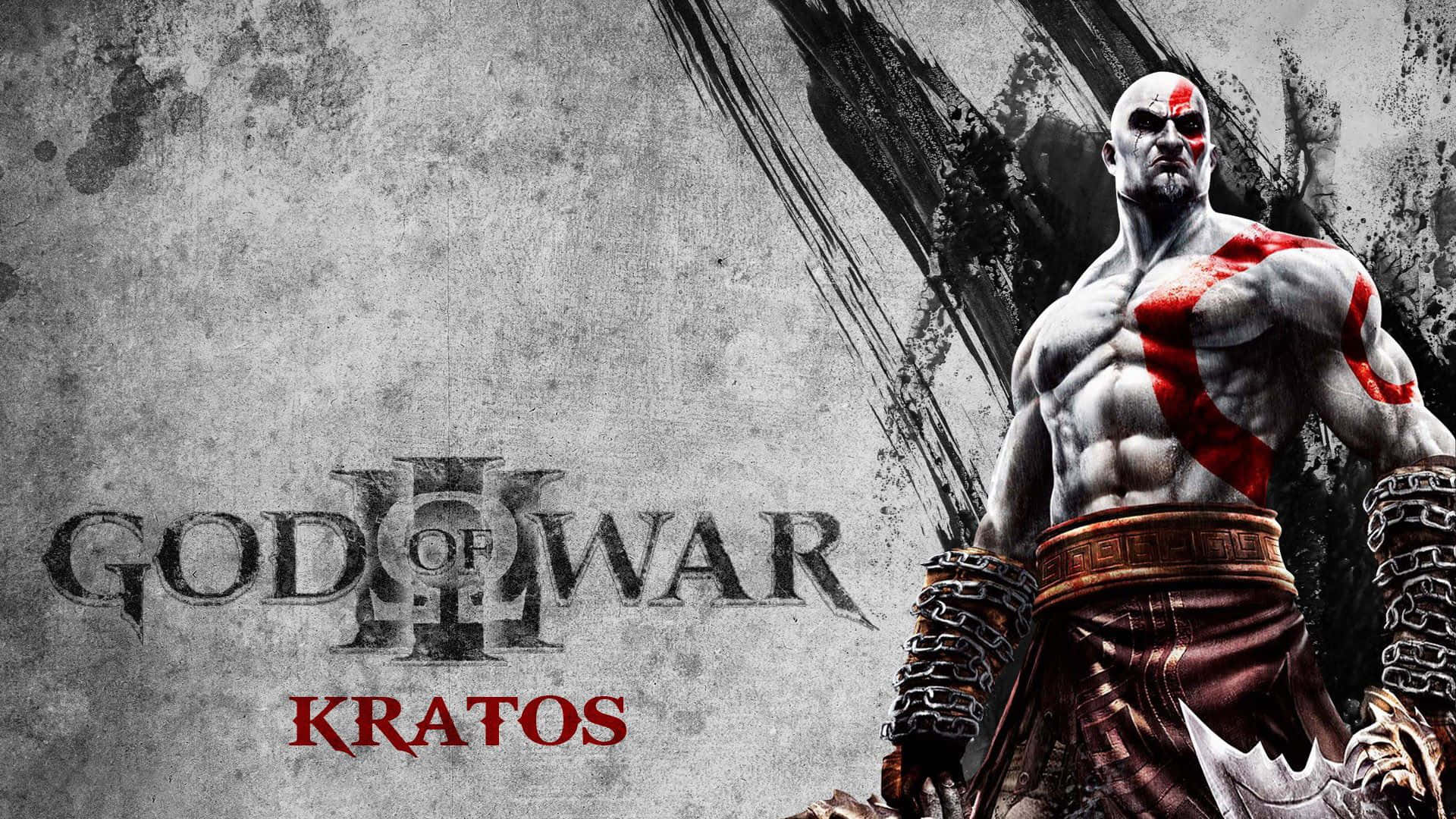 Kratos kæmper mod de monstrøse guder fra Olympus i God of War 3. Wallpaper