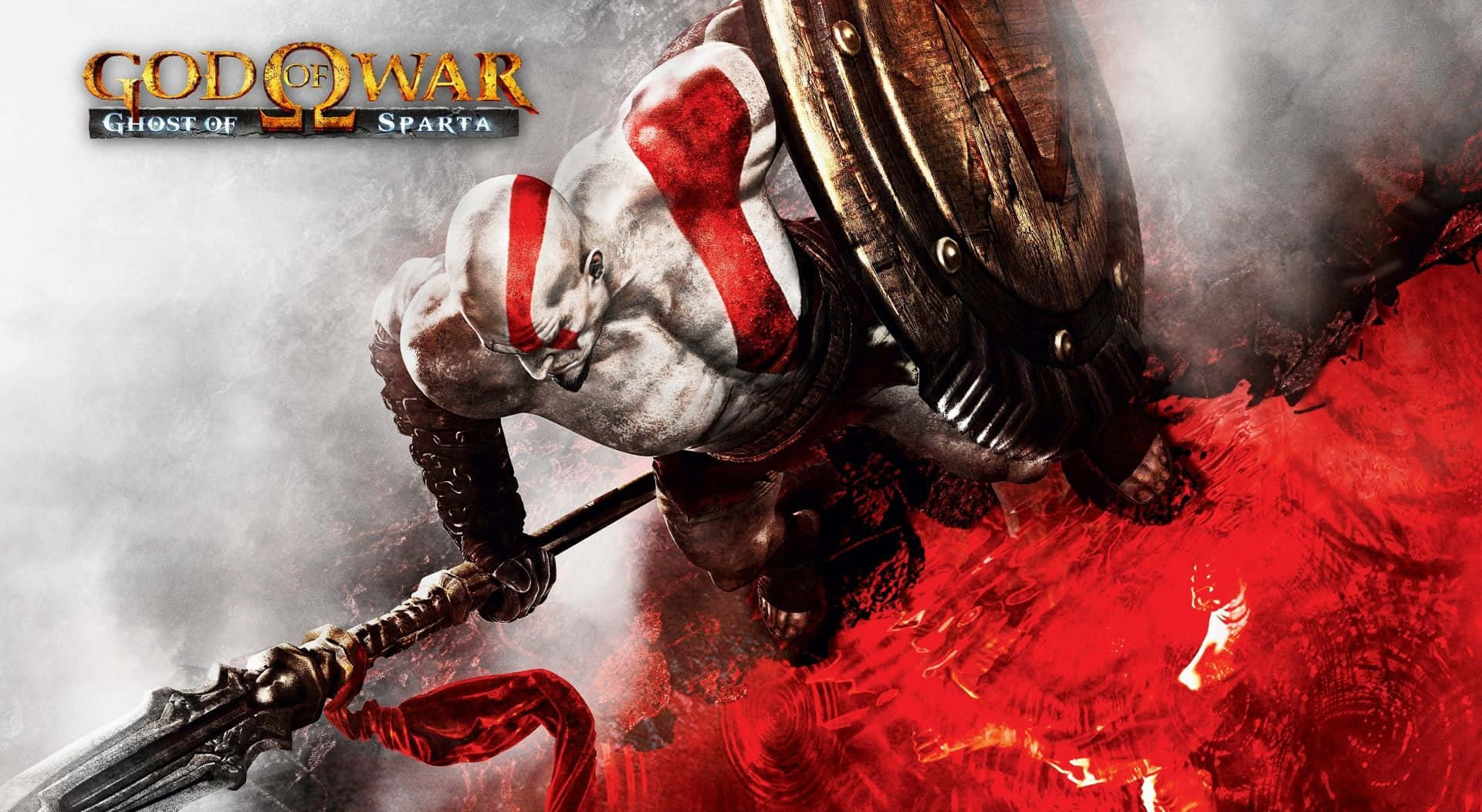 Det episke God Of War III-spil på Playstation 4. Wallpaper
