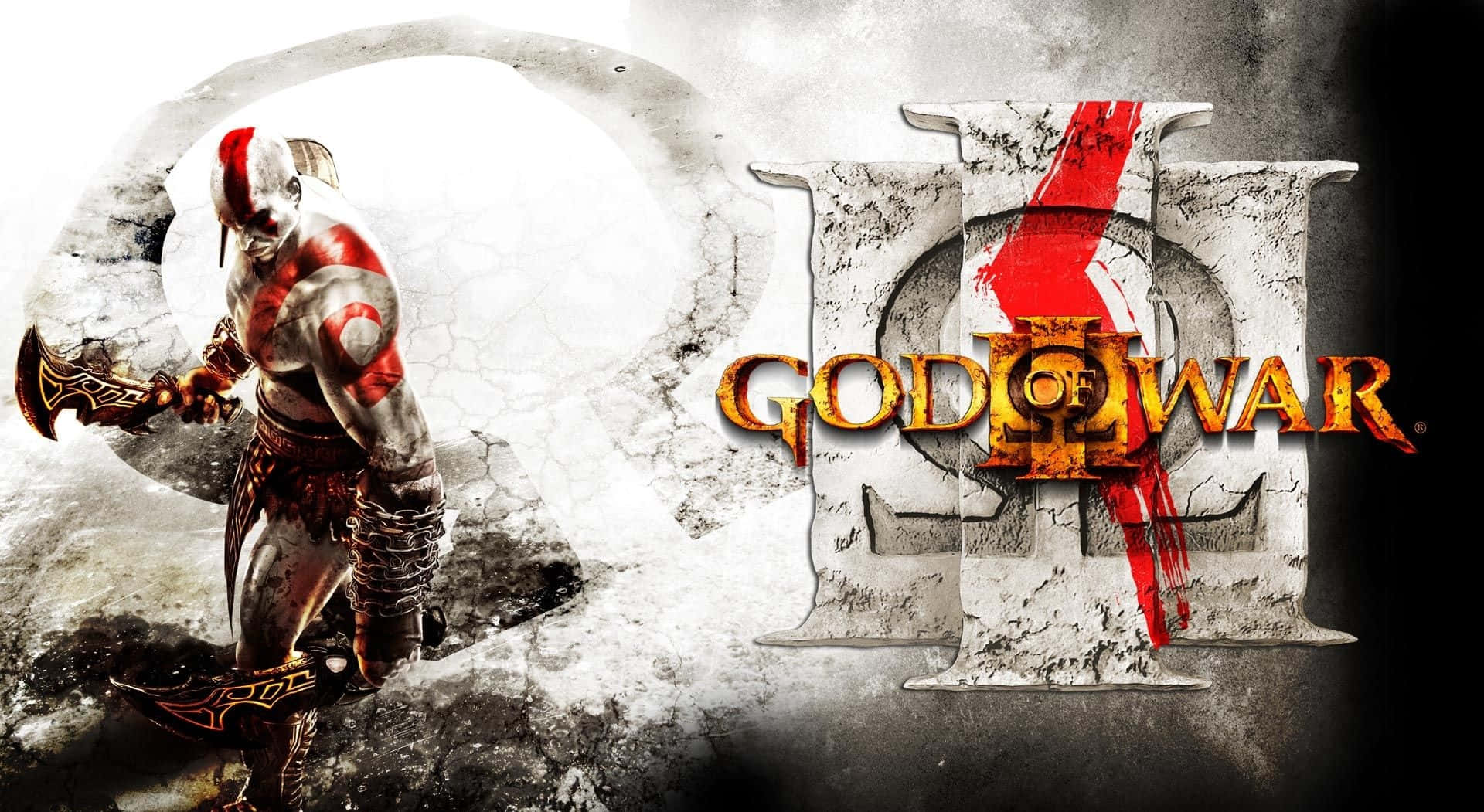 Kratos udøser sin vrede i det epokegørende action-eventyr God of War 3 Wallpaper