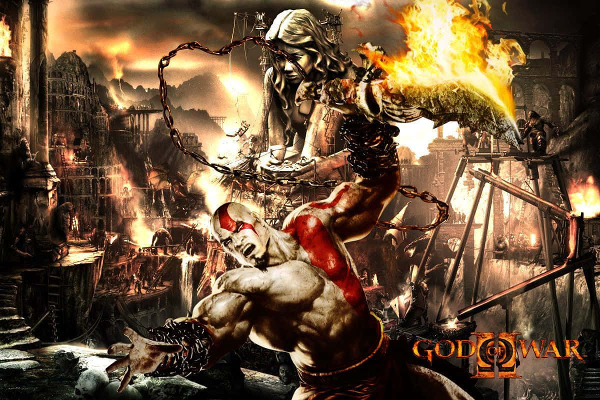Kratosin God Of War 3 Kratos In God Of War 3 Wallpaper
