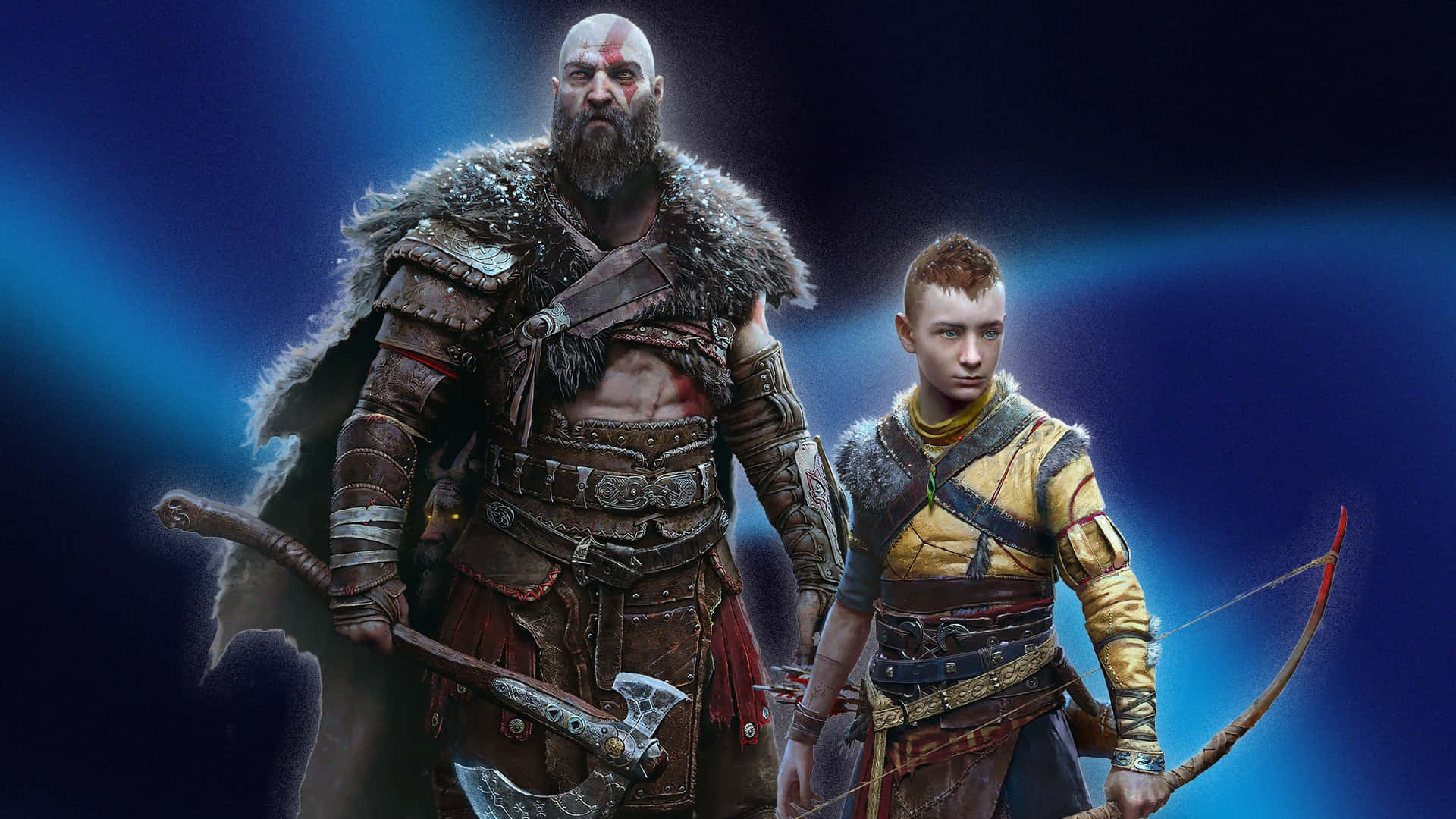 Kratosog Atreus, Achilles' Hæl, På Vejen Til Sejr I God Of War 5. Wallpaper
