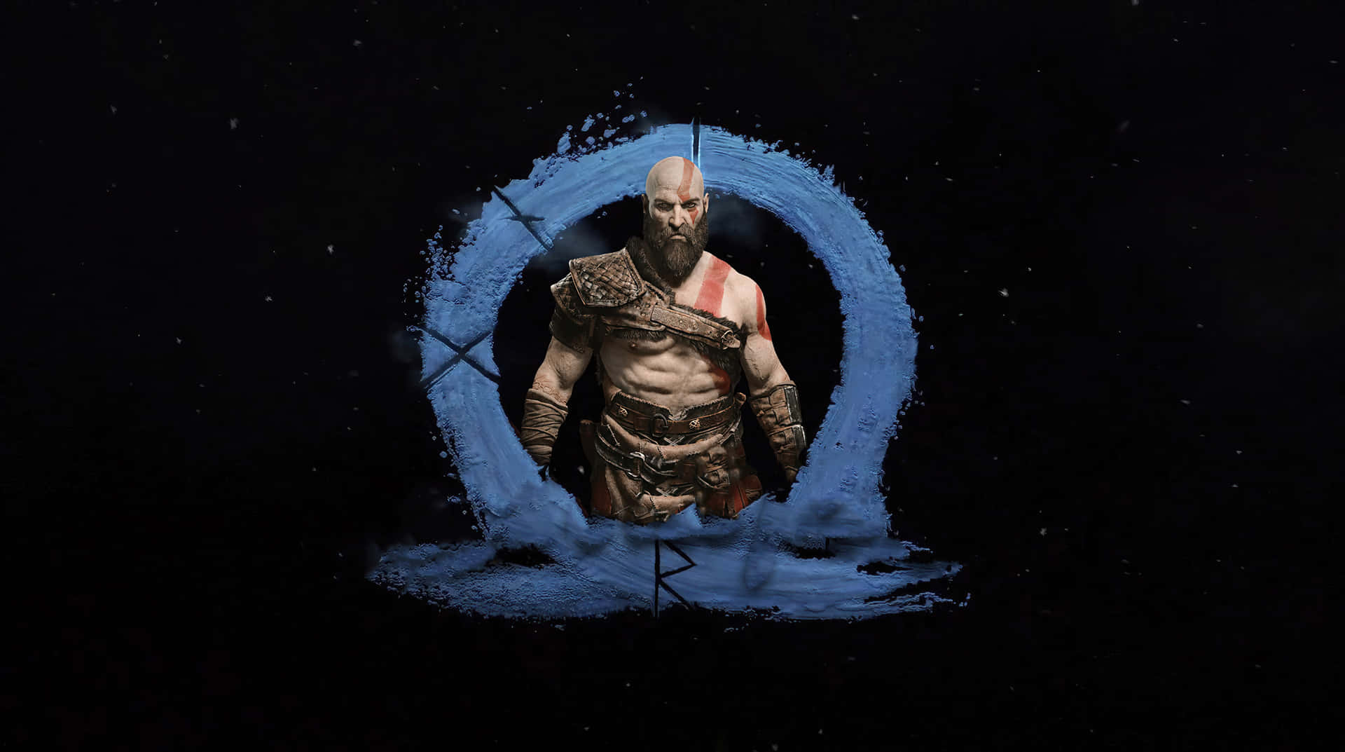 Kratos and Atreus brave the dangers of Midgard in God of War 5 Wallpaper