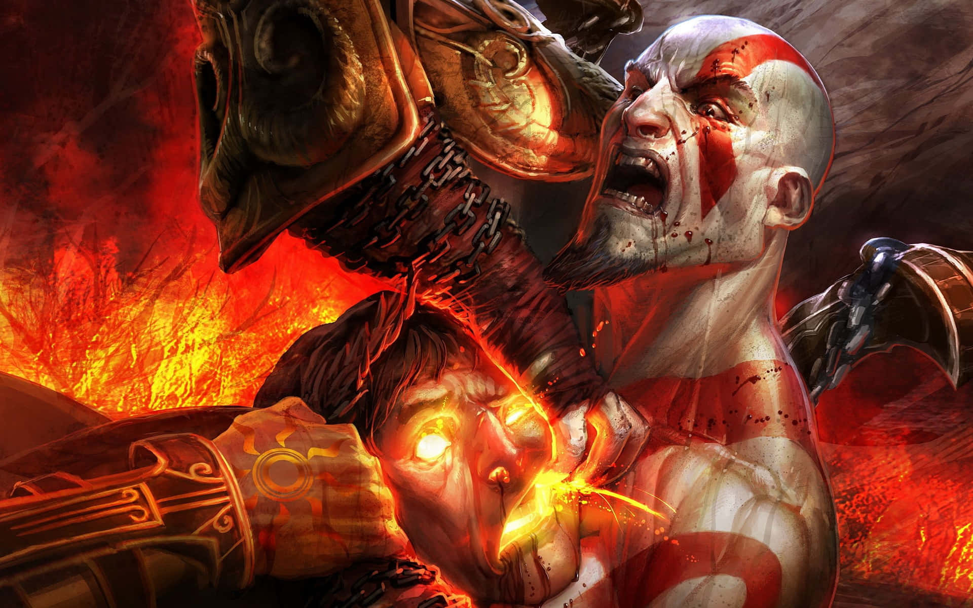 God of War III: Epic Action Puzzle Wallpaper