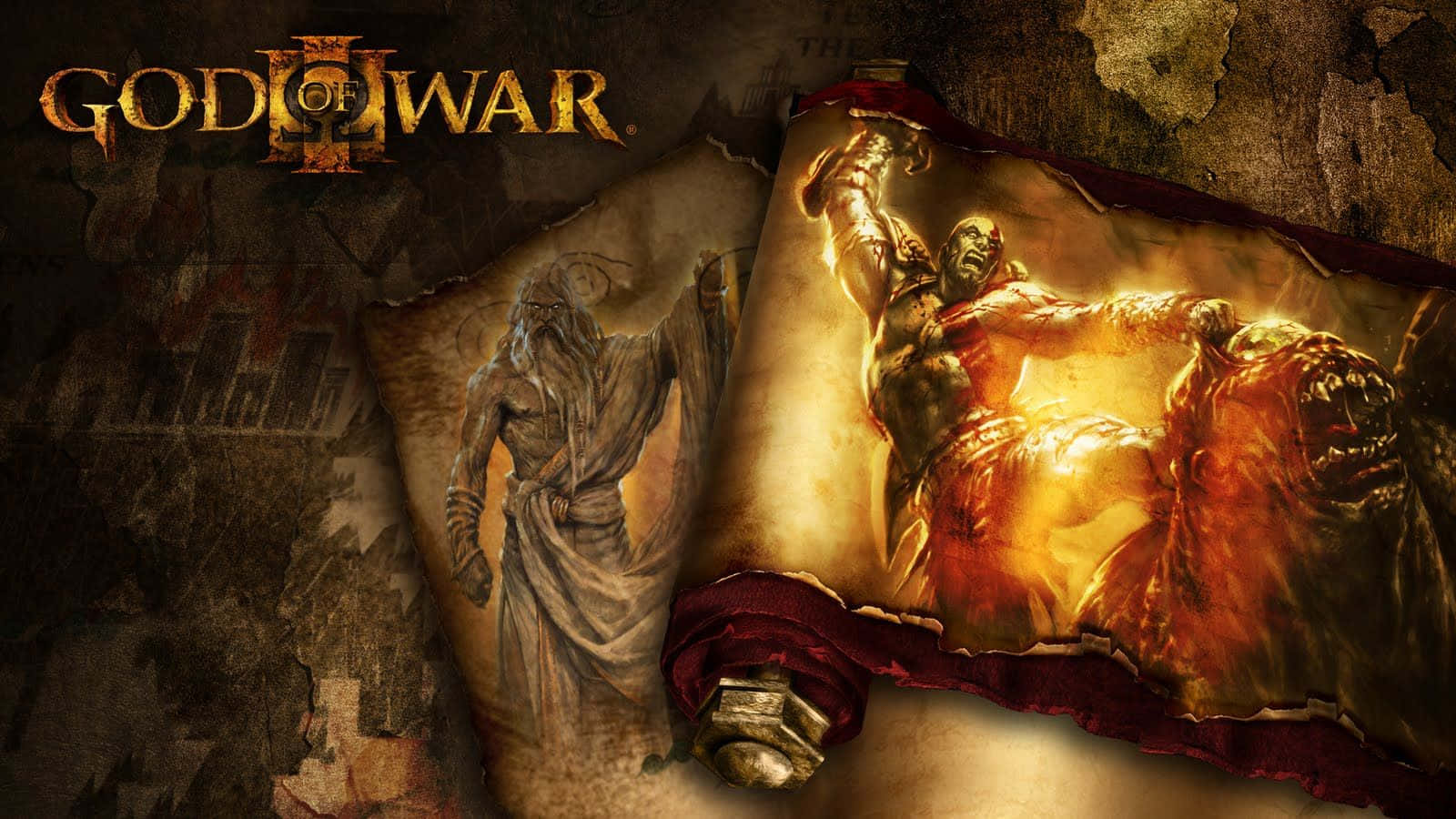 God Of War III - Wielding the Blades of Athena Wallpaper