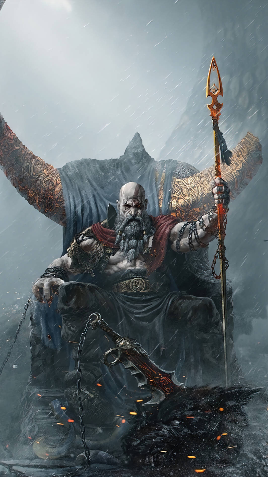 God Of War Kratos Ragnarok Wallpaper
