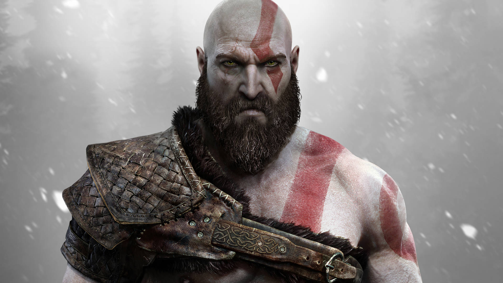 Kratos, the Vengeful God of War Wallpaper