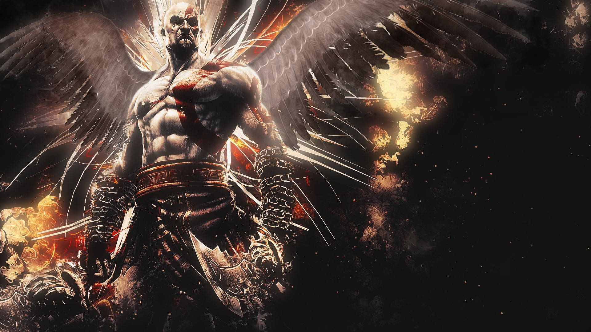 Kratos, the legendary God of War. Wallpaper
