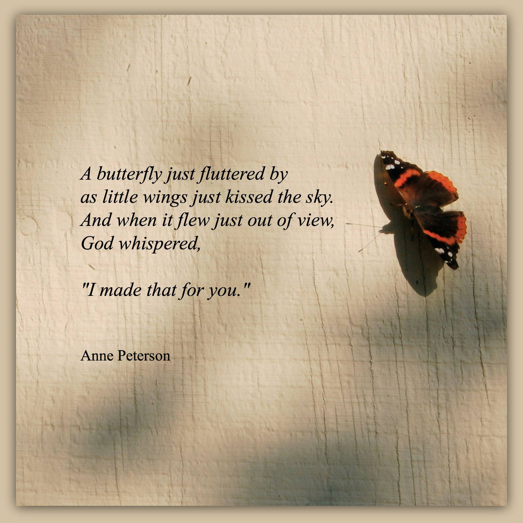 God Quotes Butterfly Wallpaper