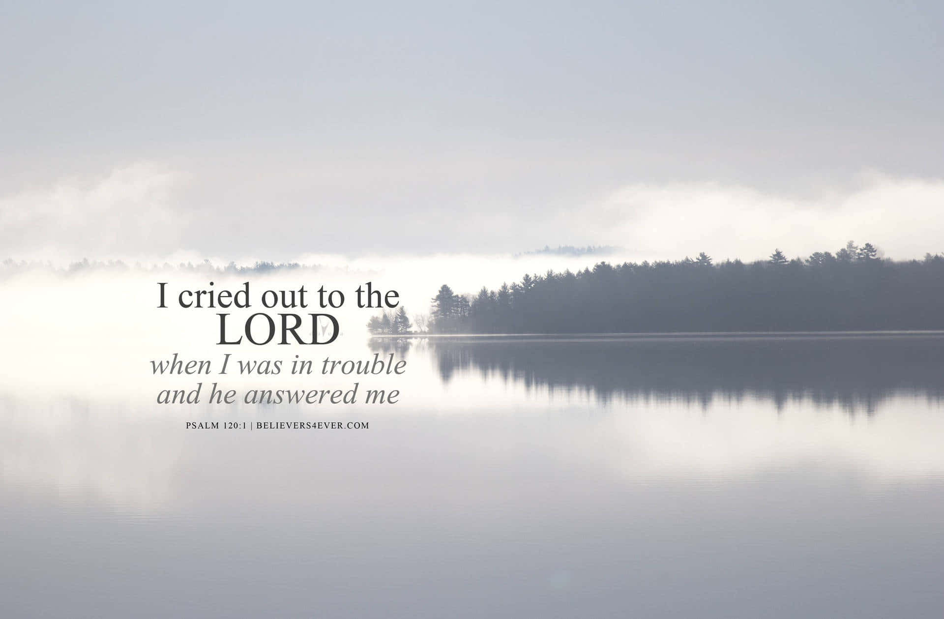 I Cry Out To The Lord Where I Am Troubled And He Saves Me Wallpaper