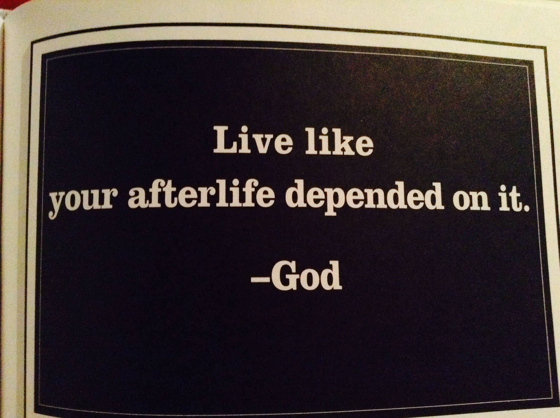 God Quotes Live Life Wallpaper