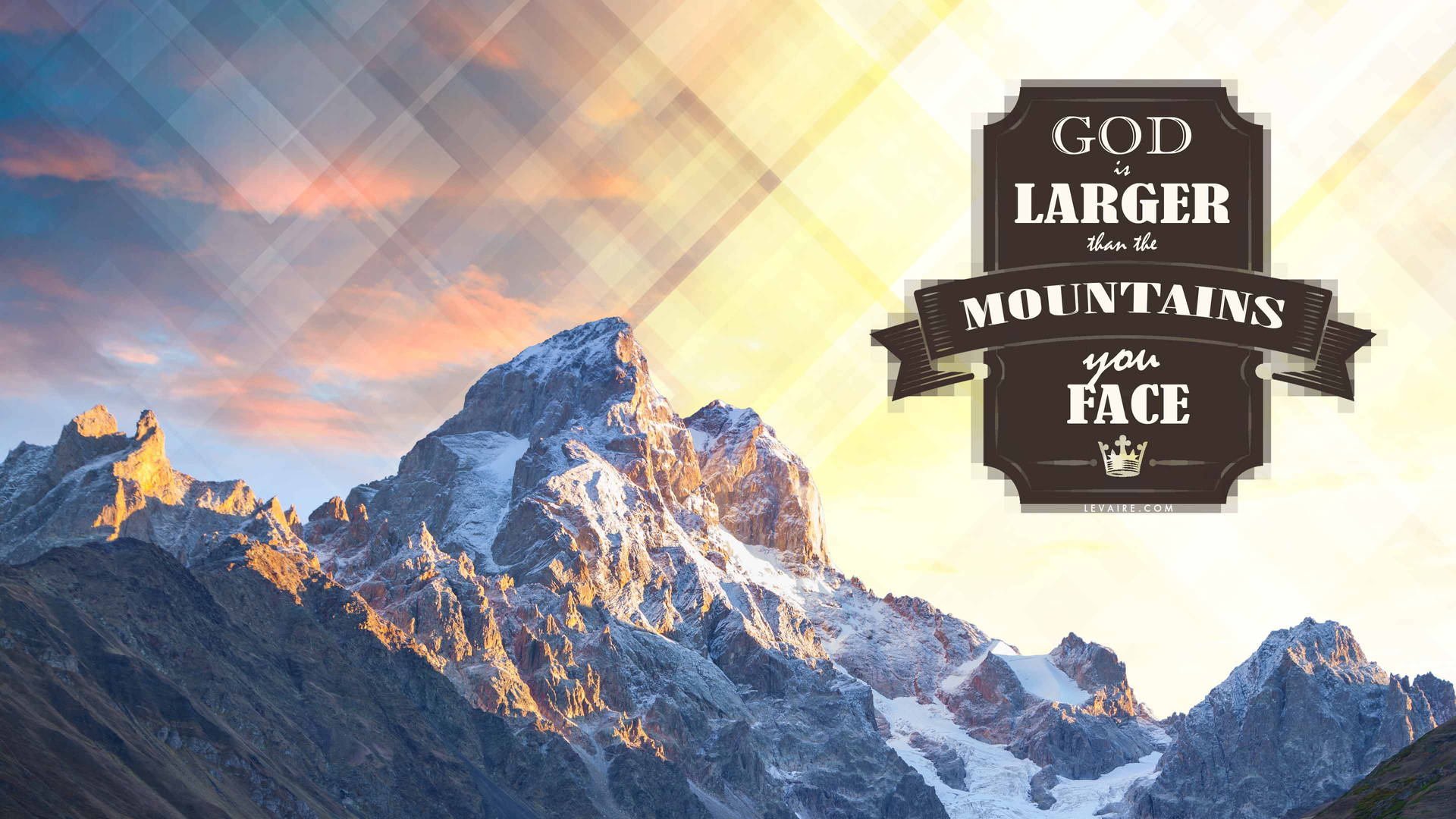 God Quotes Mountains Wallpaper