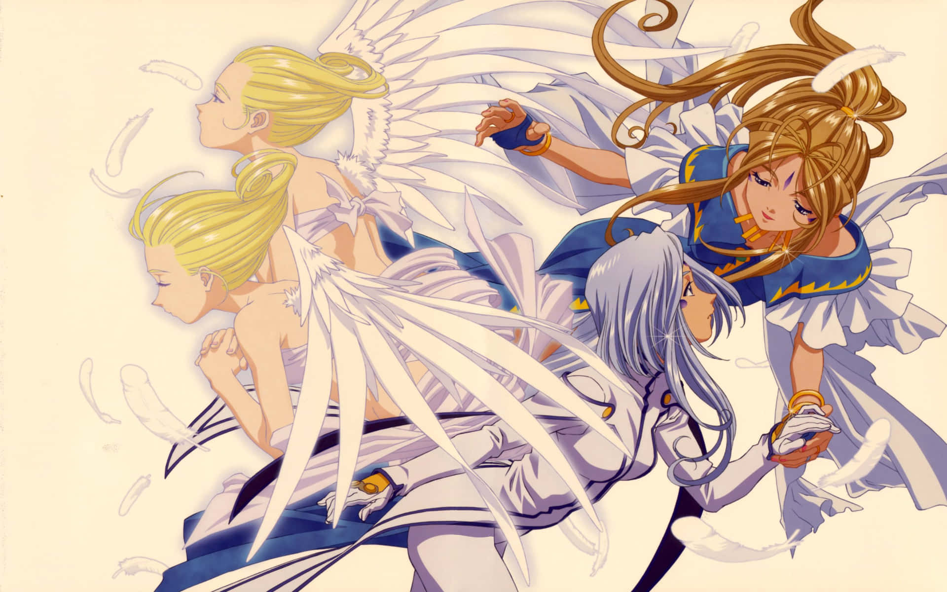 "goddess Belldandy From Ah My Goddess Anime Series" Wallpaper