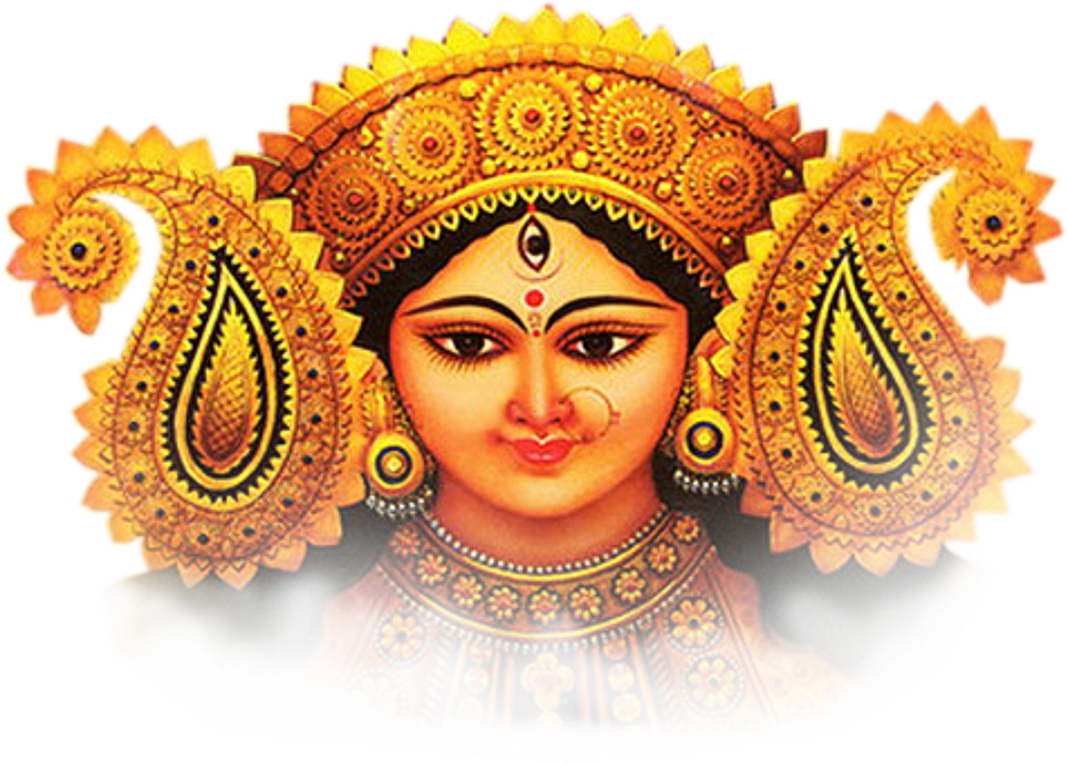 Goddess Durga Traditional Artwork PNG