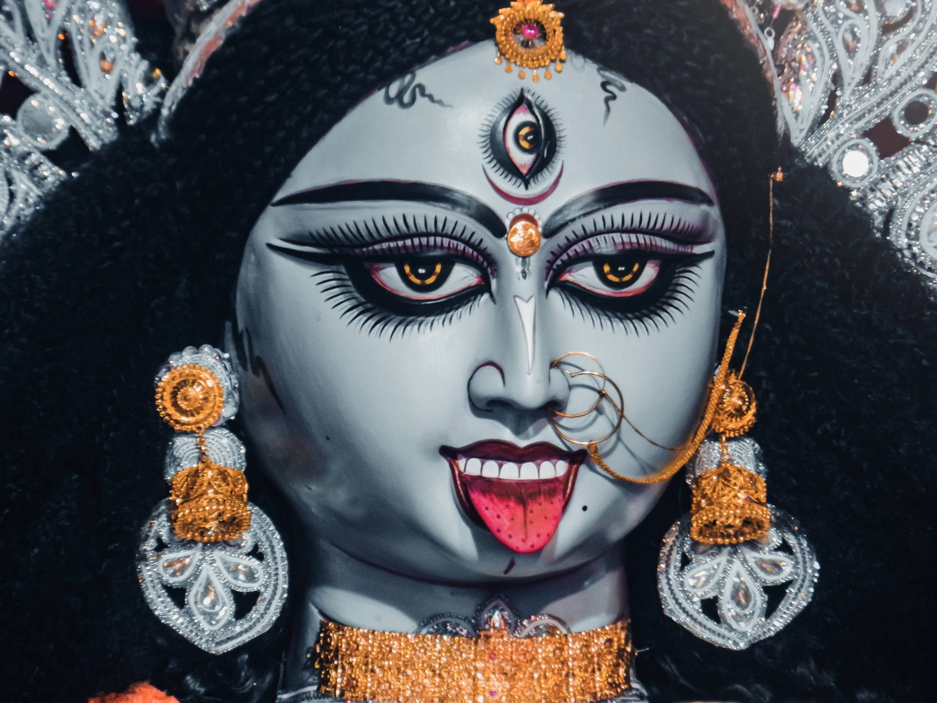 Goddess Kali Golden Accessories