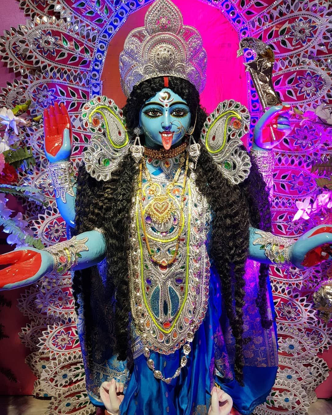 Goddess Kali Pink Light Background
