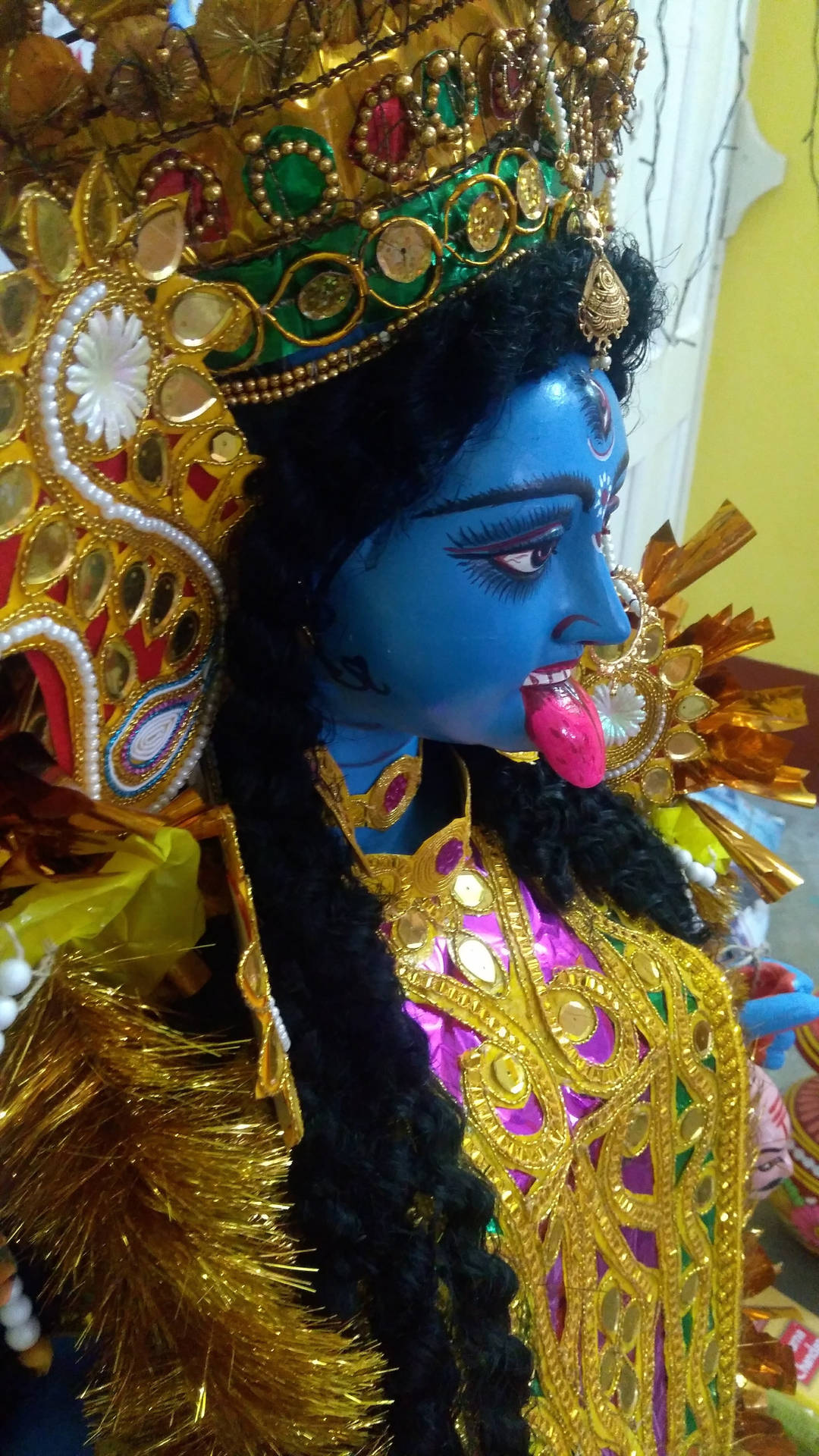 Goddess Kali Side Angle Background