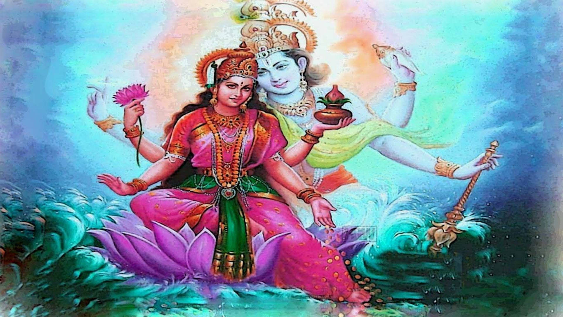 Goddess Lakshmi And Soul Of Vishnu Hd