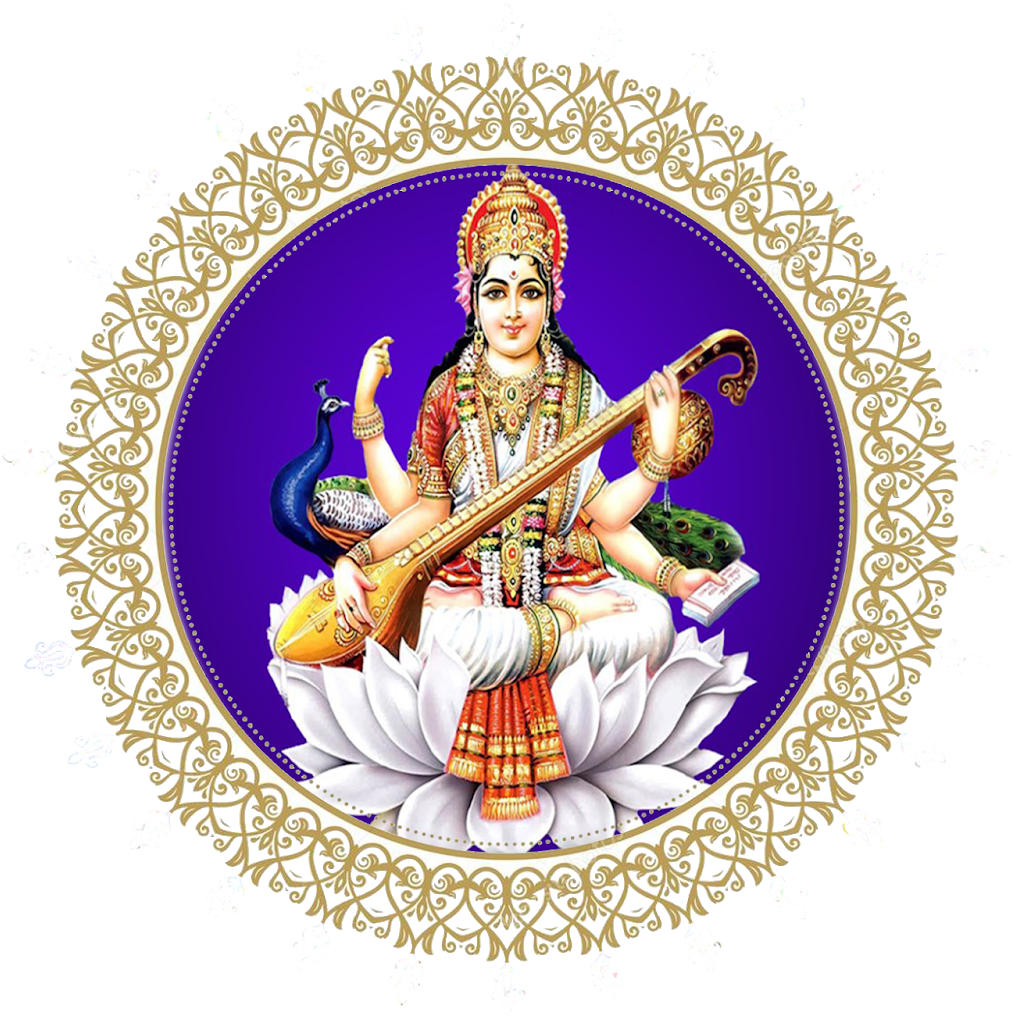 Goddess Saraswati Traditional Art PNG