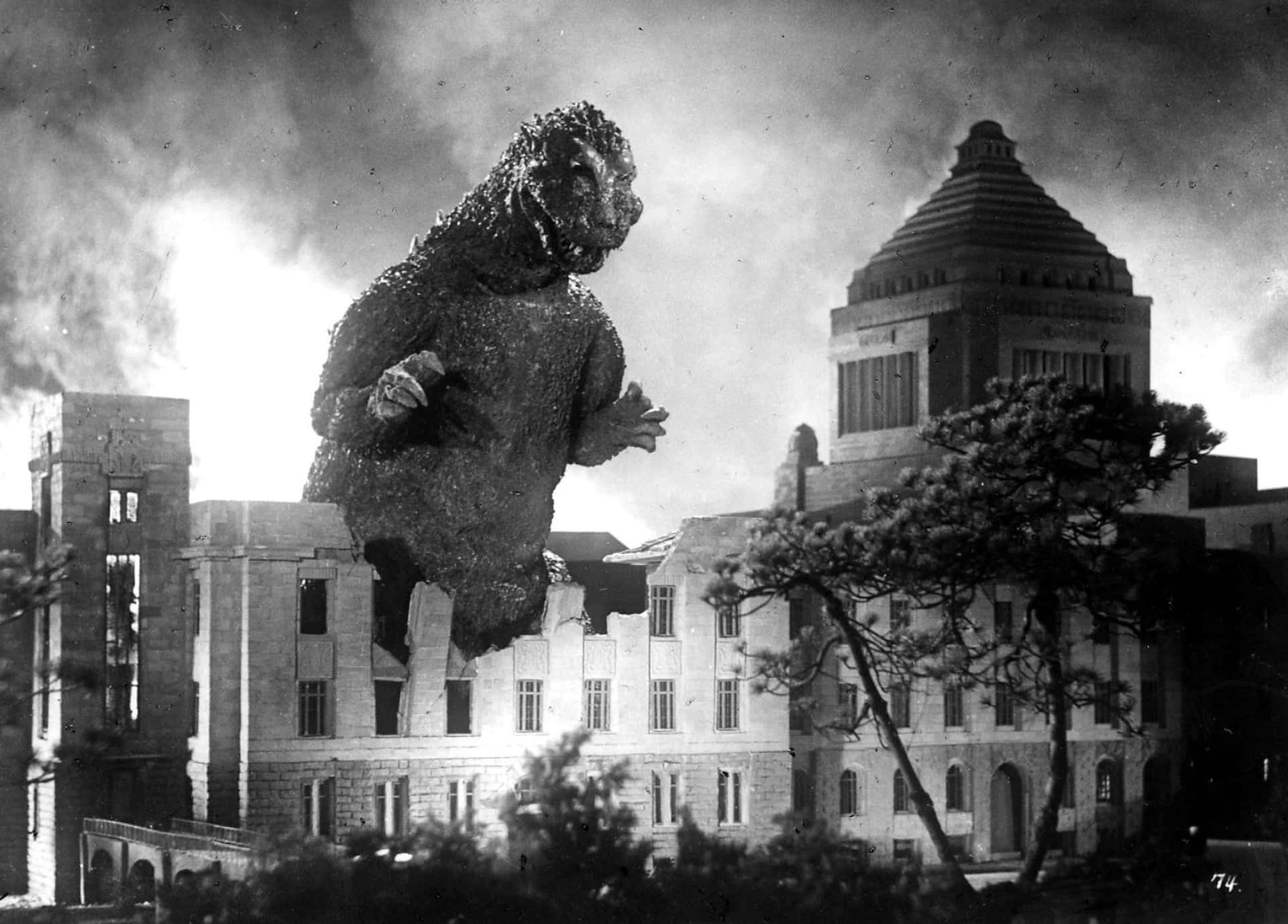 Godzilla 1954 - The Iconic Monster Rampage Wallpaper