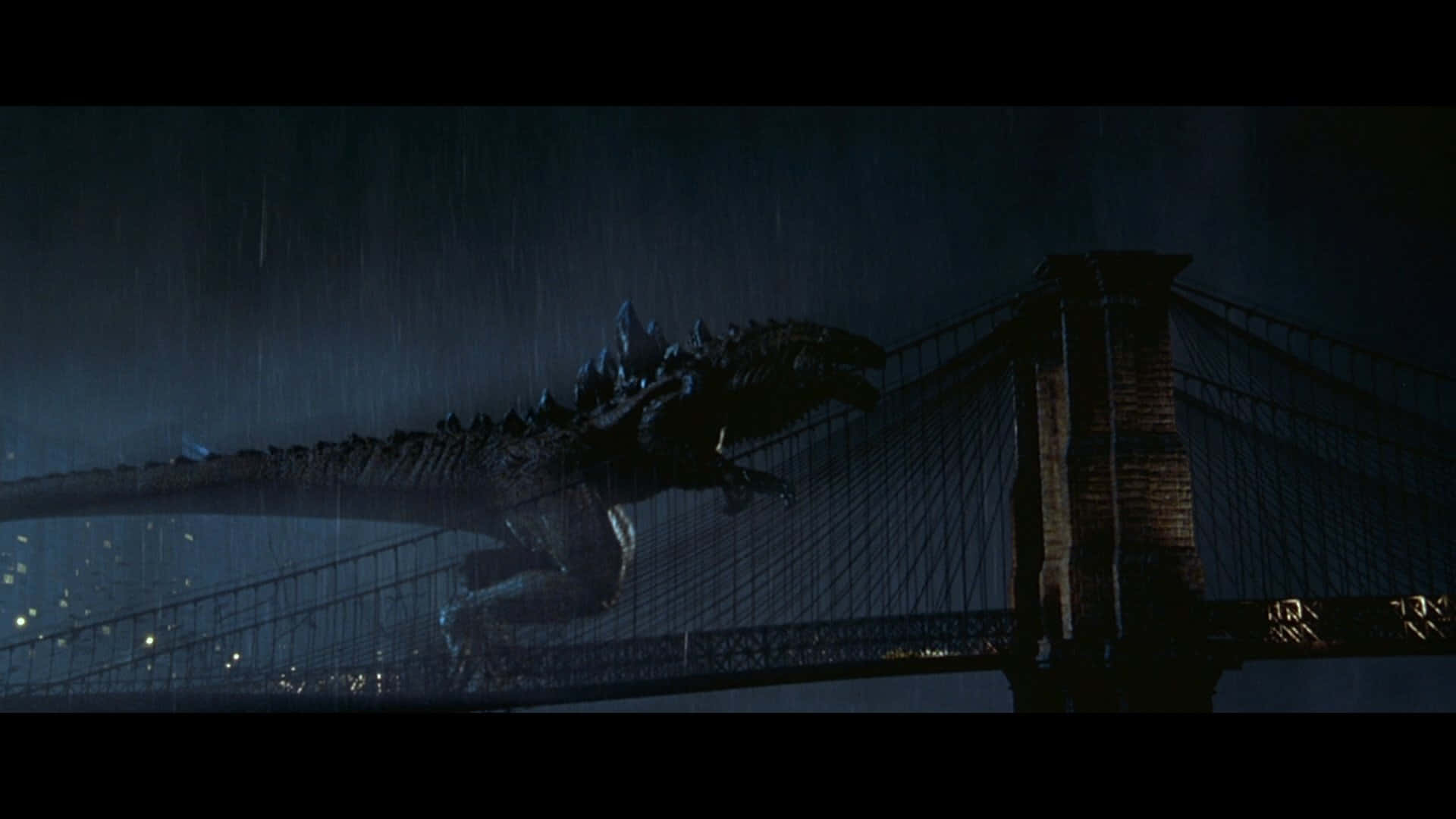 Godzilla 1998 stomping through New York City Wallpaper