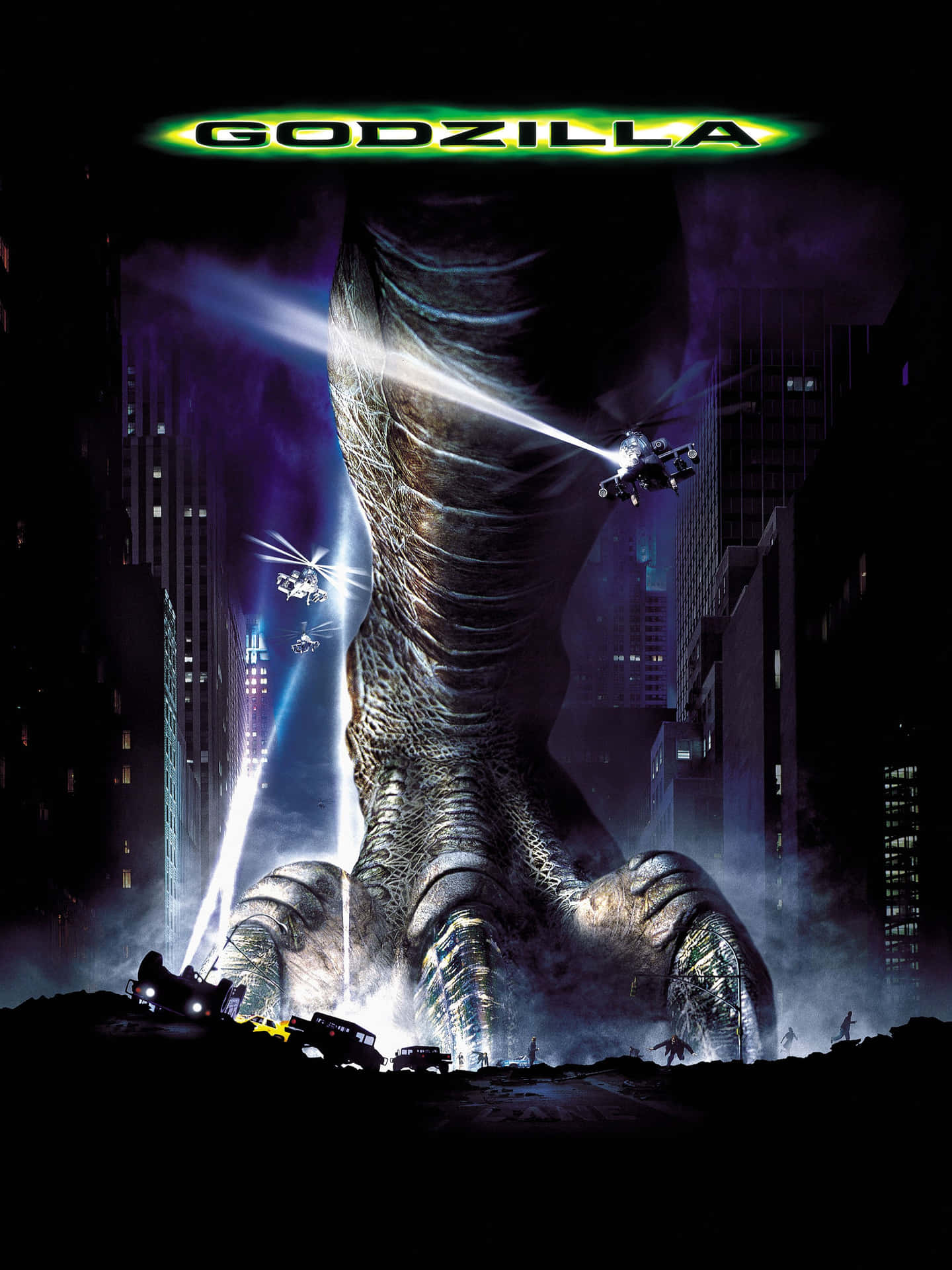 Godzilla Berdiri Tegak Di Film 1998 Wallpaper