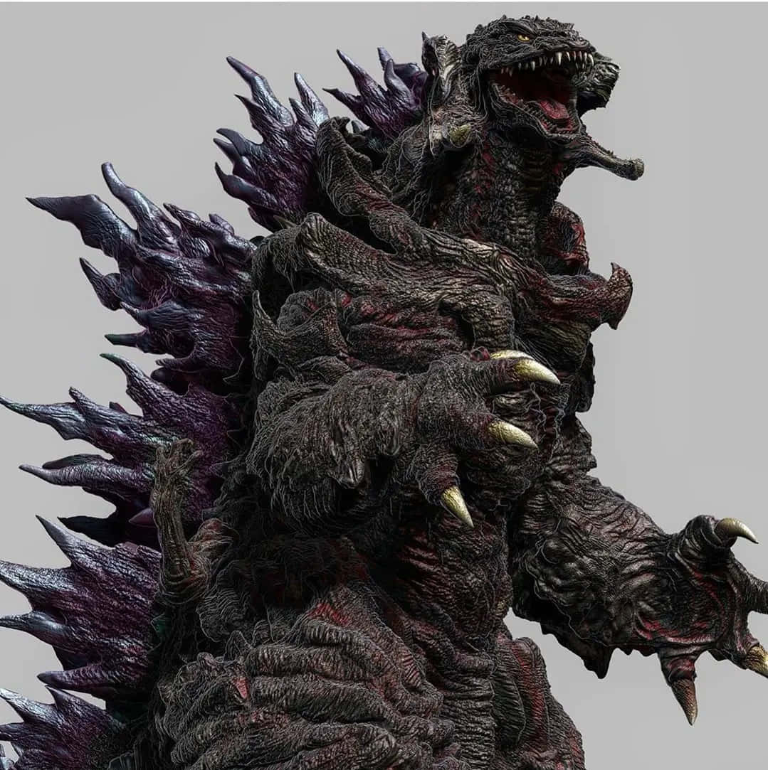 Elpoderoso Godzilla 2000 Desatando Su Furia Fondo de pantalla