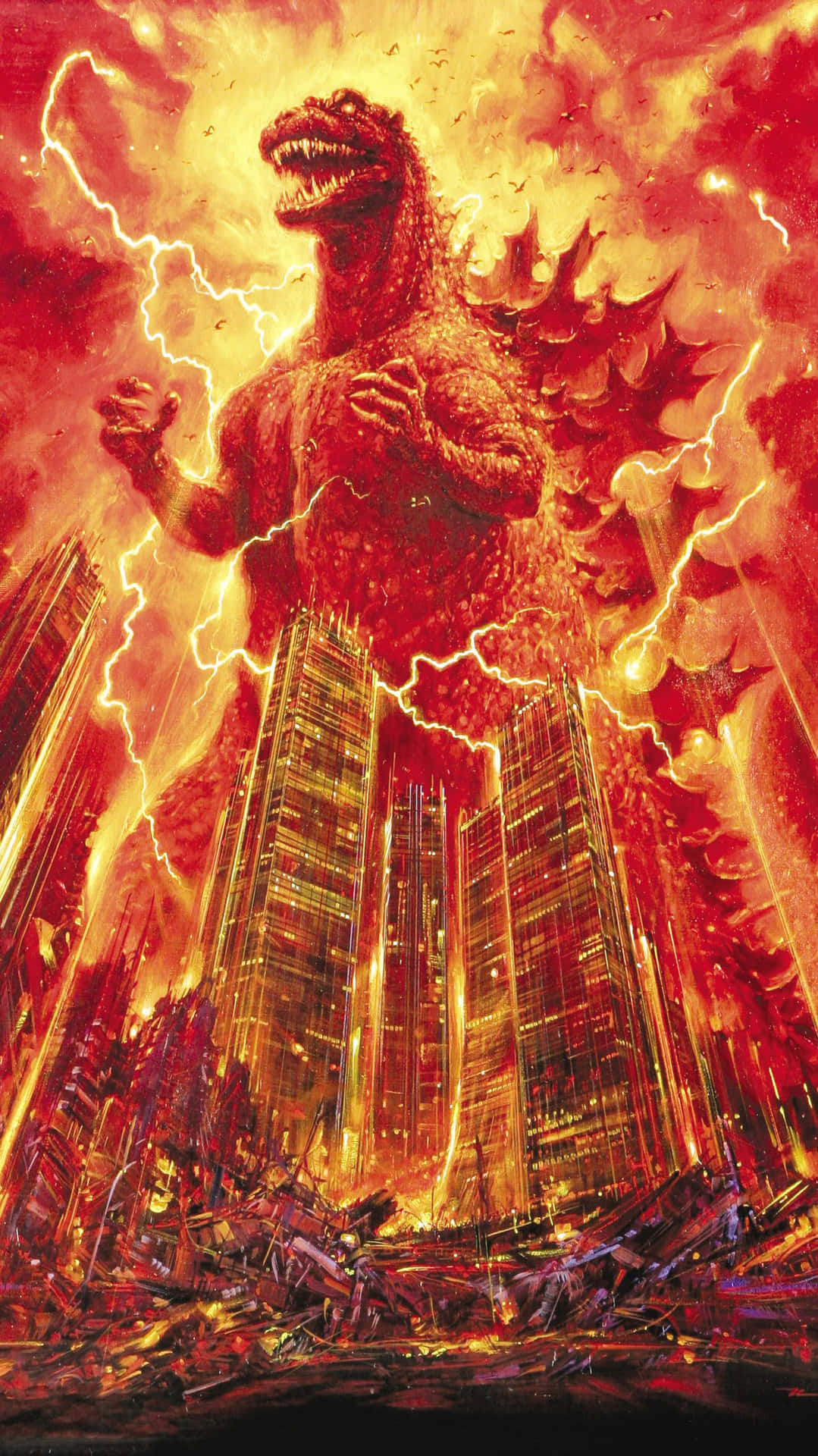 Godzilla2000 Desatando La Destrucción Fondo de pantalla