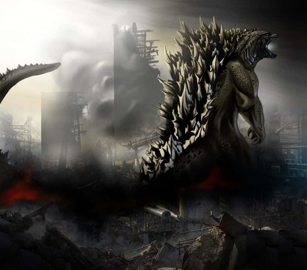 The King of Monsters - Godzilla 2014 Roaring Wallpaper