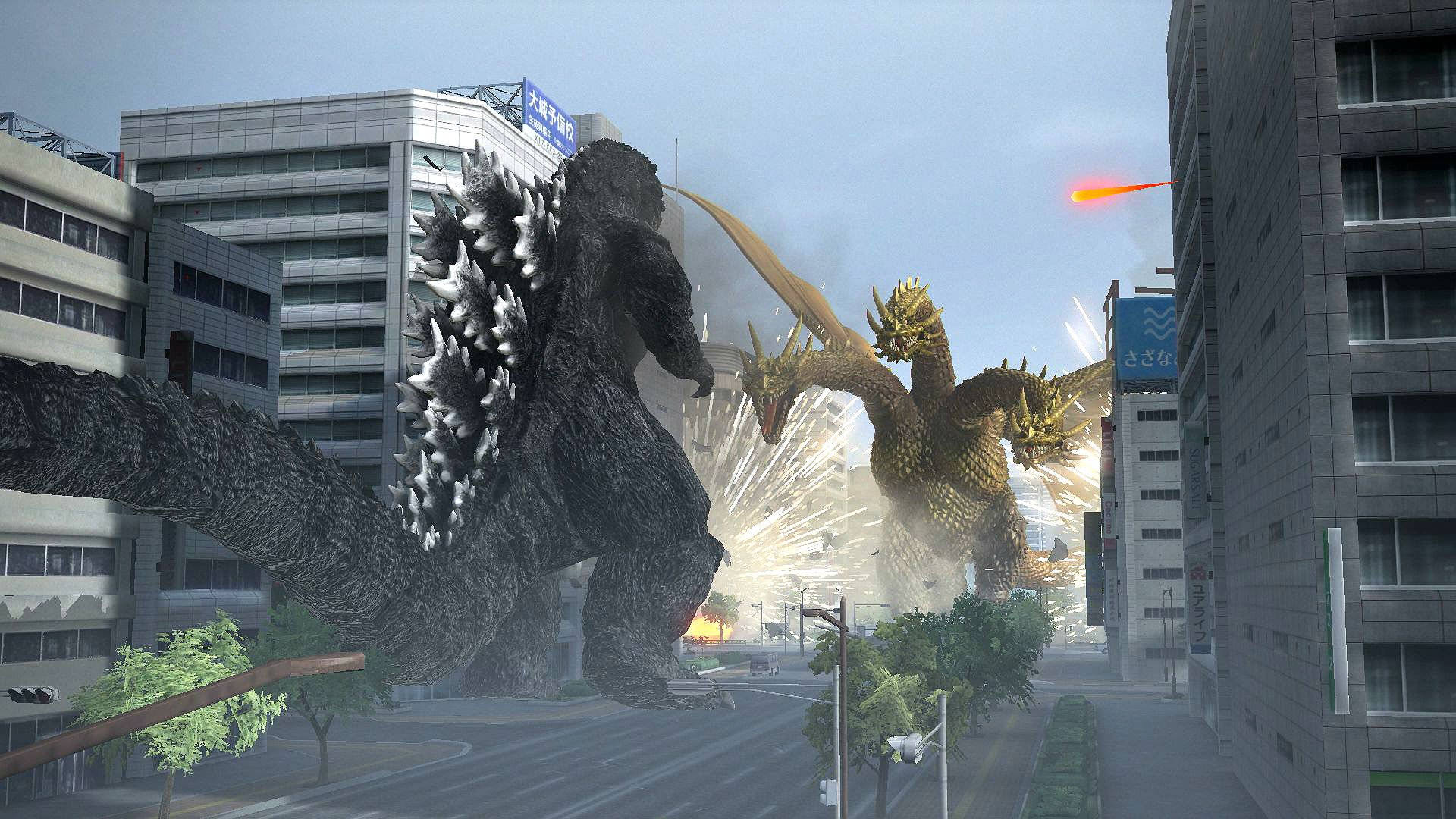 Godzilla4k Faceoff: Godzilla 4k Uppgörelse Wallpaper