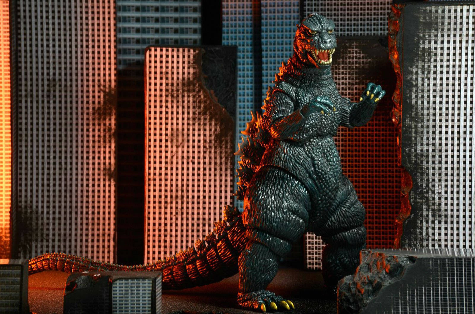 Godzilla 4k Figure City Wallpaper