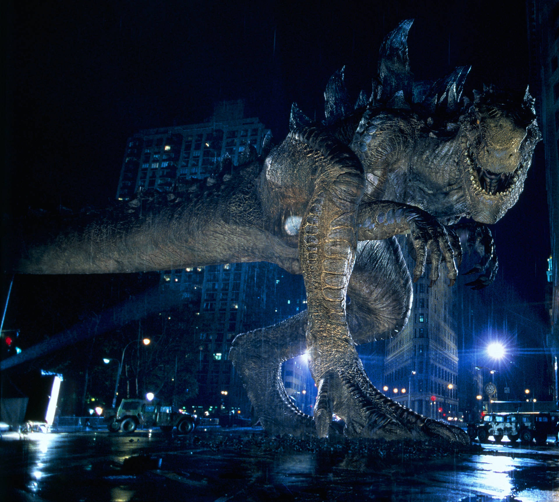 Godzillapelícula T-rex En 4k Fondo de pantalla