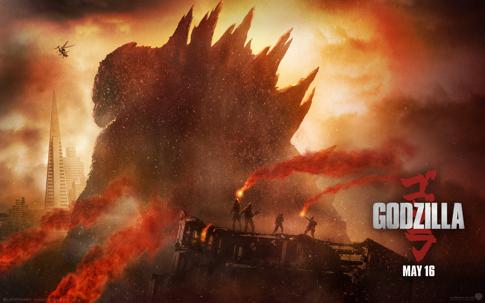Manifesto Di Godzilla 4k Sfondo