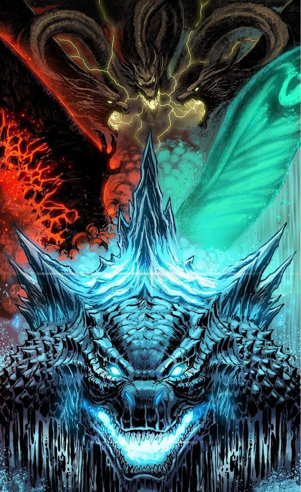 The Magnificent Godzilla Art Wallpaper