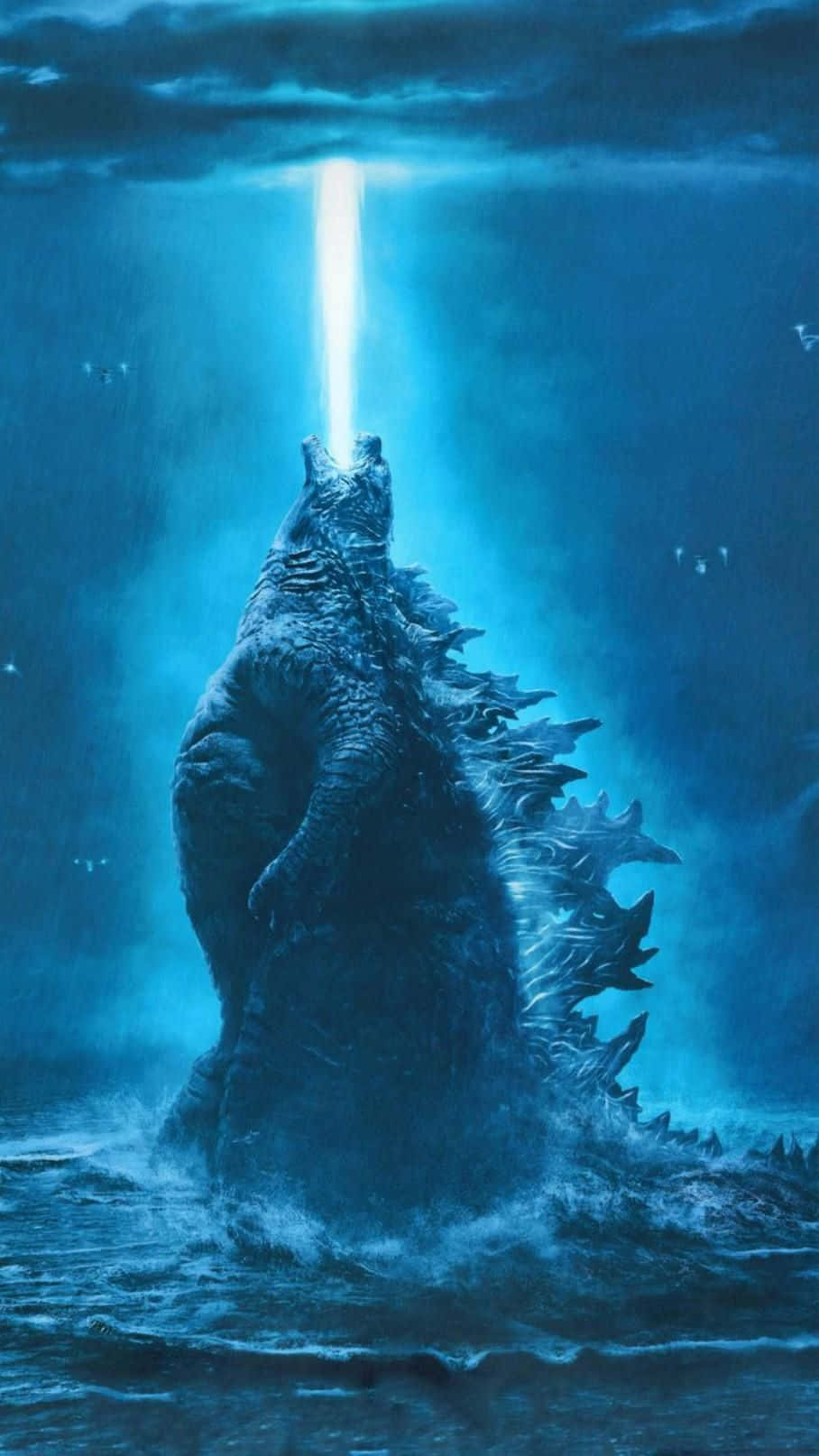 Godzilla Atomic Breath Illustration Wallpaper