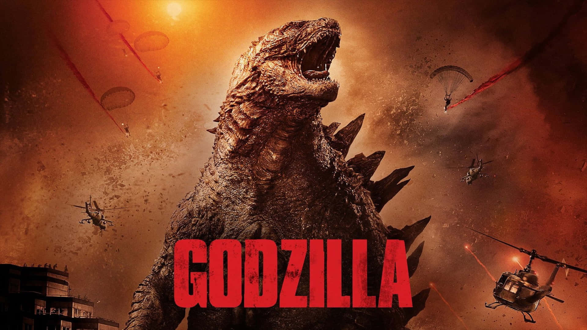 Einmächtiger Godzilla Bereit, Die Welt Herauszufordern.
