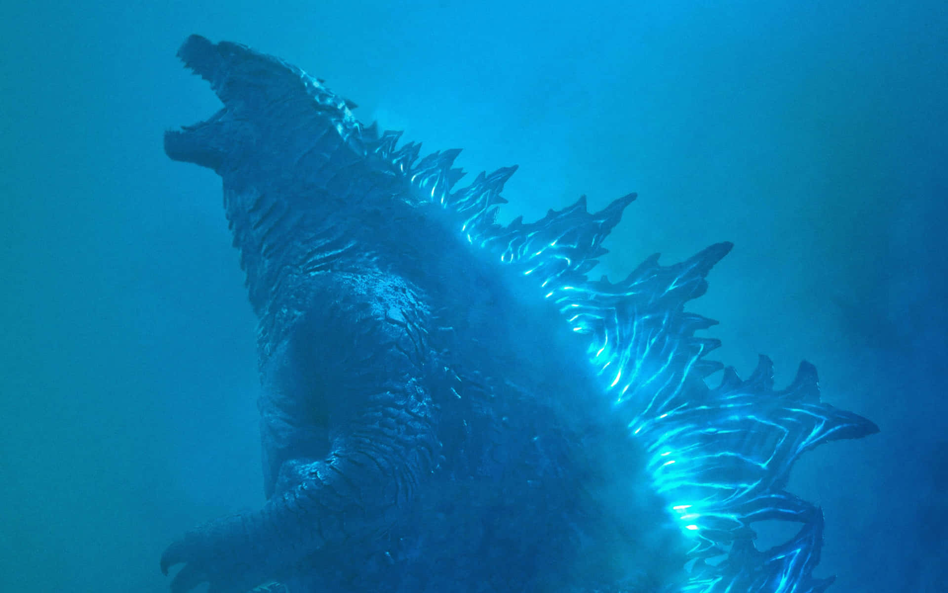 Derkönig Der Monster, Godzilla, Nimmt Eine Furchteinflößende Pose Ein Und Überragt Tokyo.