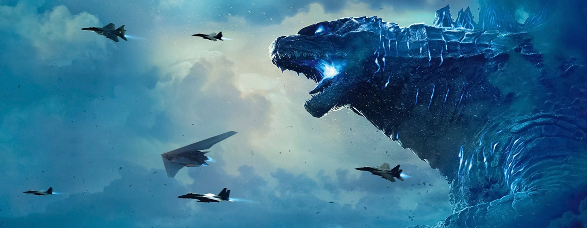 Godzilla on the Attack Wallpaper