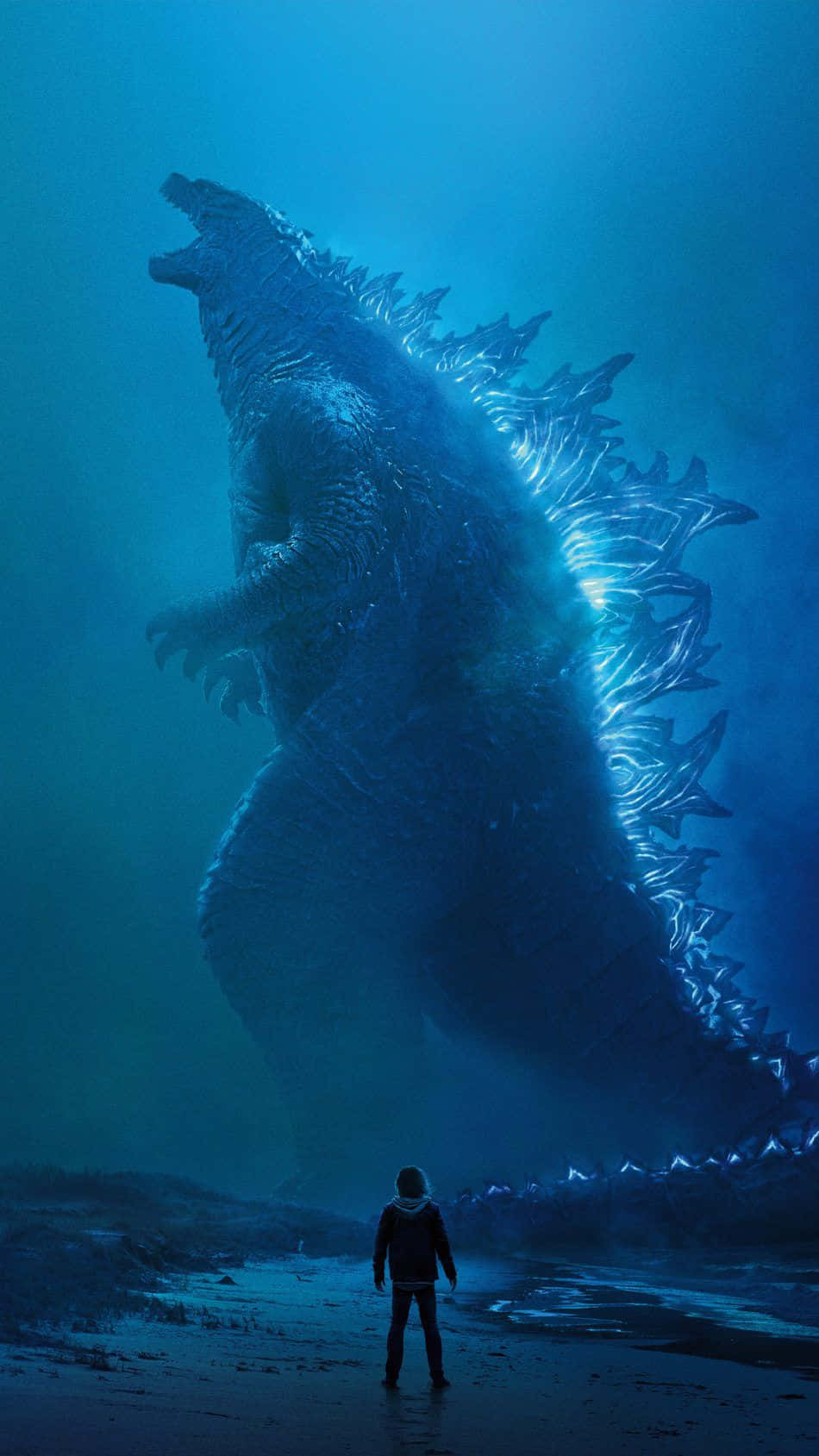 Godzilla Dominance Blue Hues Wallpaper