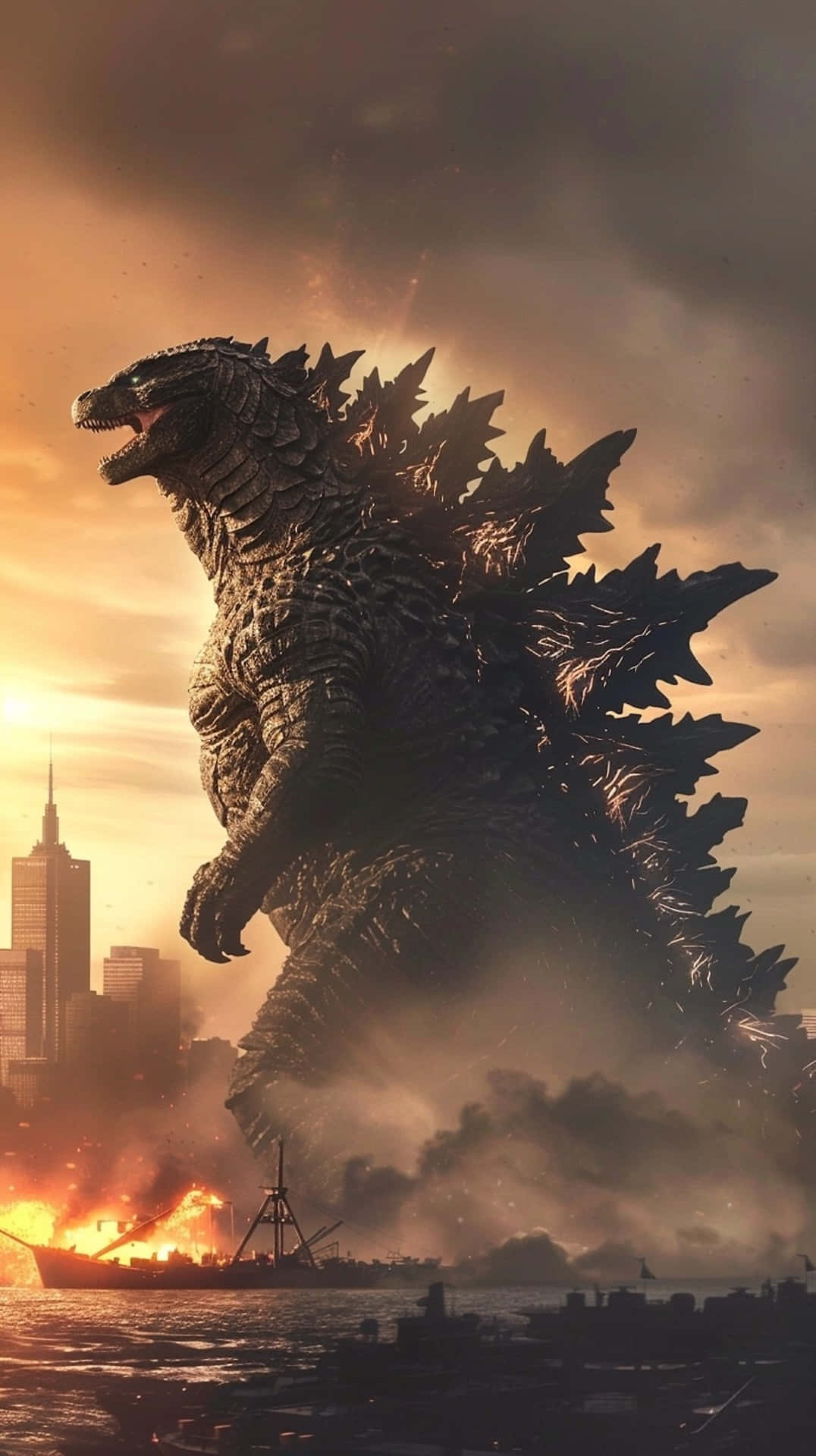 Godzilla Dominanceat Dusk Wallpaper