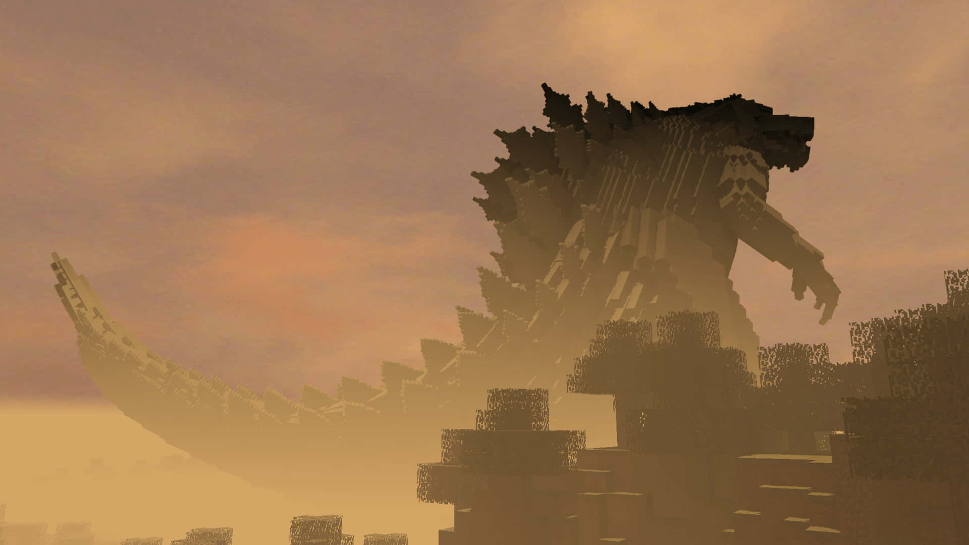 Majestic Godzilla Earth Dominating The Skyline Wallpaper