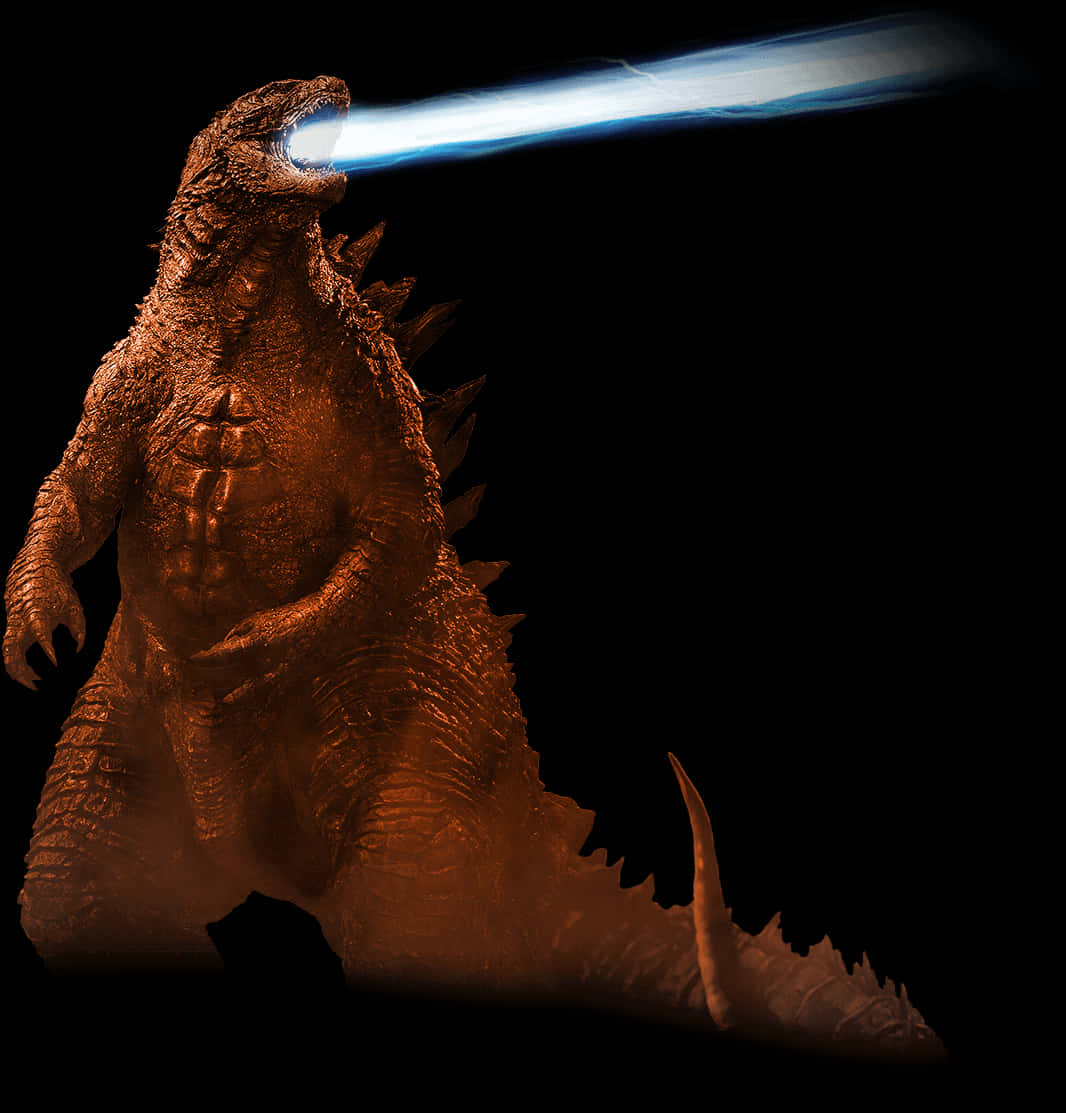 Godzilla_ Firing_ Atomic_ Breath PNG