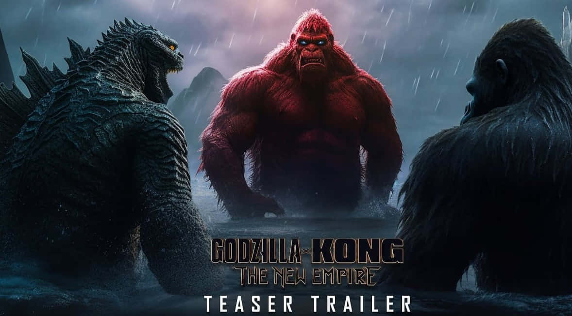Godzilla Kong The New Empire Teaser Wallpaper