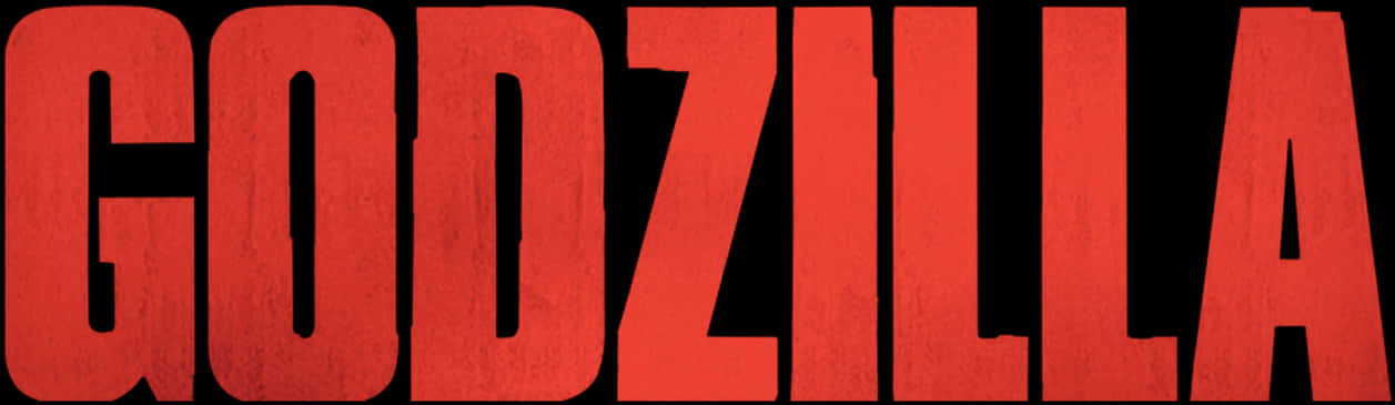 Godzilla Logo Red Background PNG