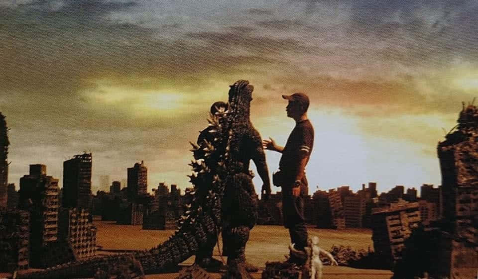 Godzilla Rencontre L'homme En Coulisses Fond d'écran