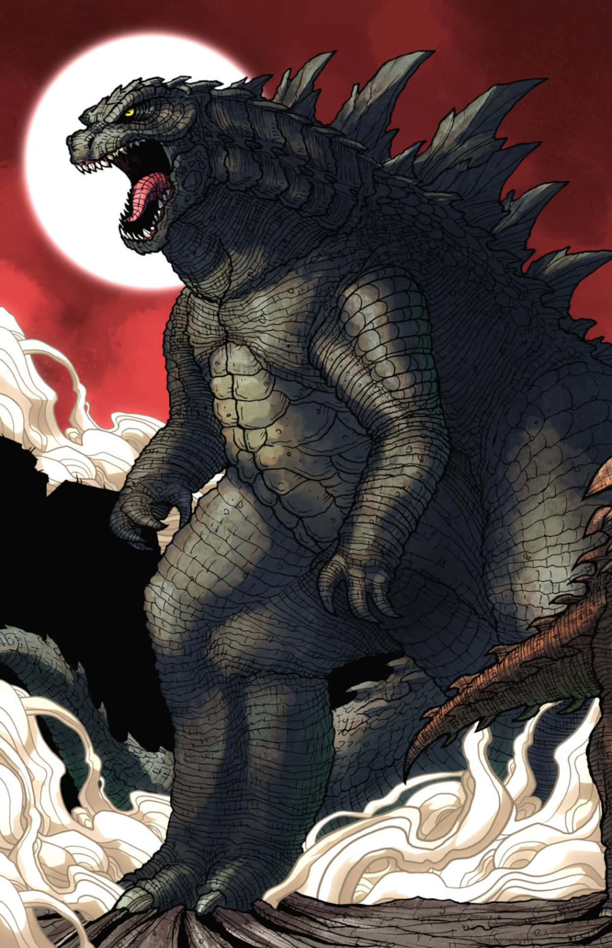 Godzillaserietidningskonst Bild.