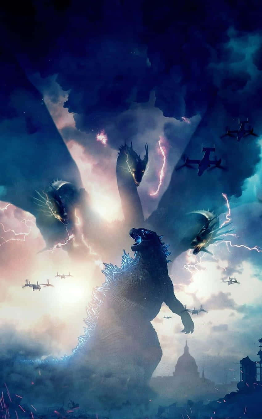 Godzilla Rampage Artwork Wallpaper