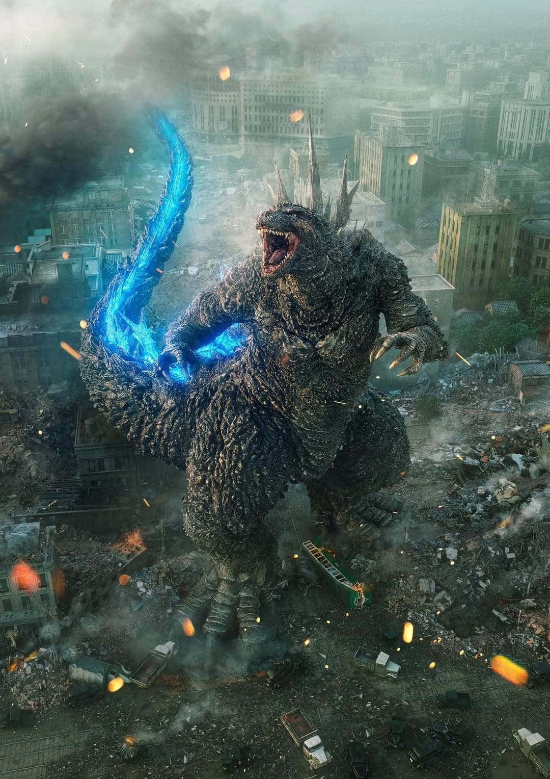 Godzilla Rampage City Destruction Wallpaper