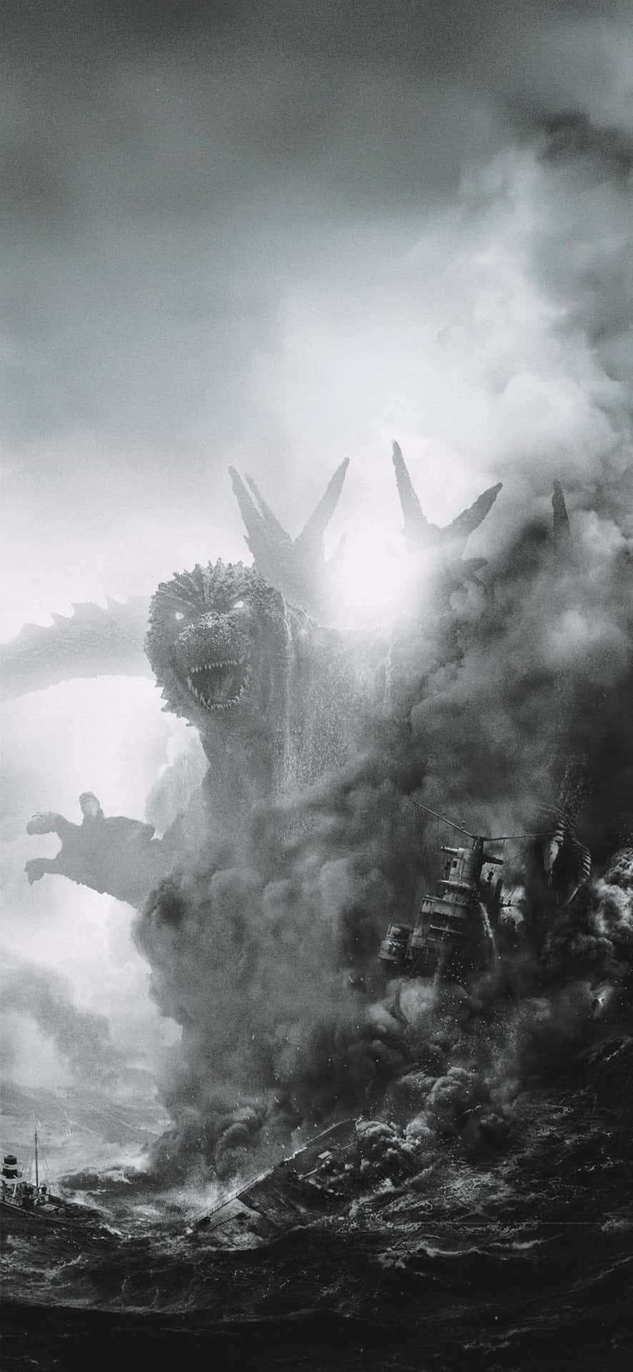 Godzilla_ Rampage_in_ Smoke Wallpaper