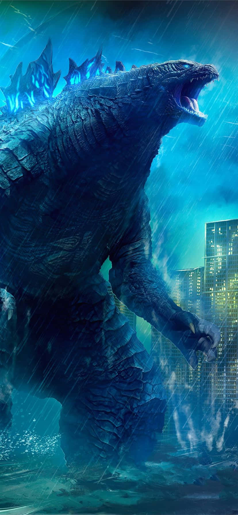 Godzilla Rampagei Phone Wallpaper Wallpaper