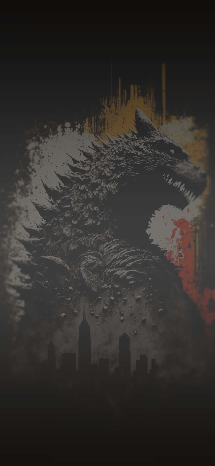 Godzilla Rampagei Phone Wallpaper Wallpaper